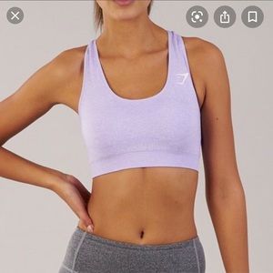 Gymshark Lilac Purple sports bra. Size Large.